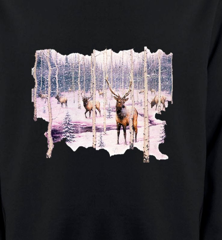 Cerf neige