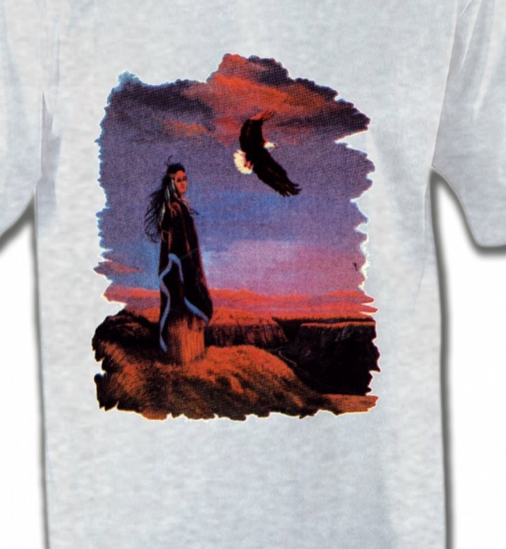 Indienne et aigle (S)