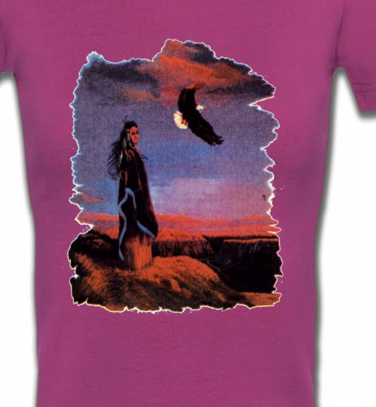 Indienne et aigle (S)