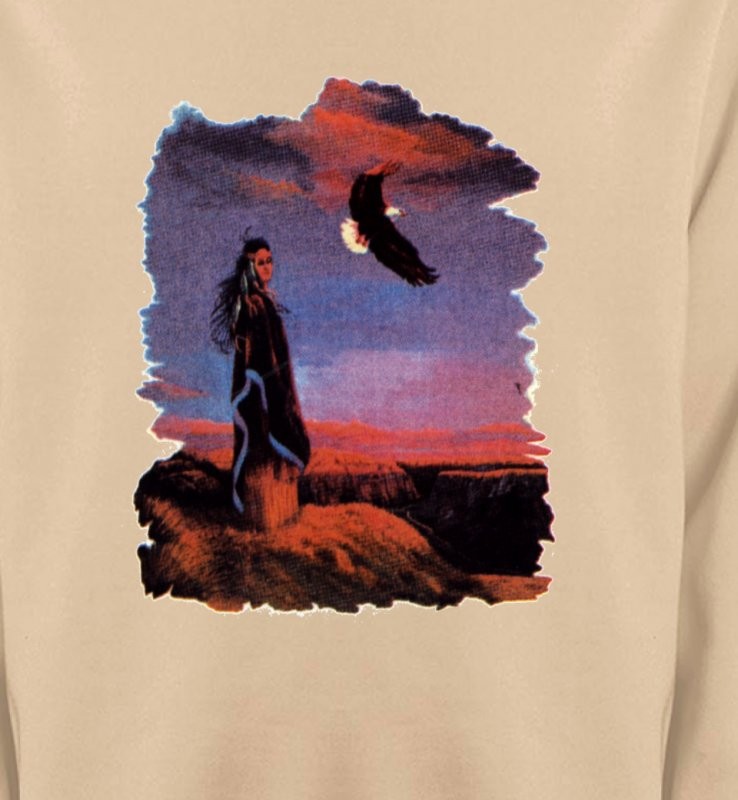 Indienne et aigle (S)