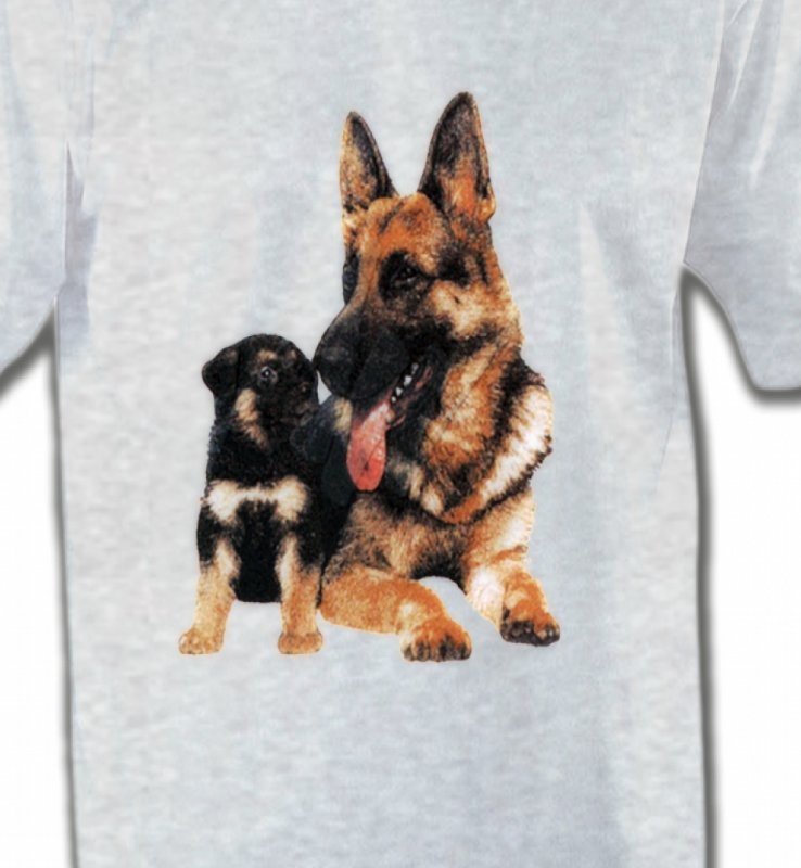 Berger Allemand et son chiot  (A)