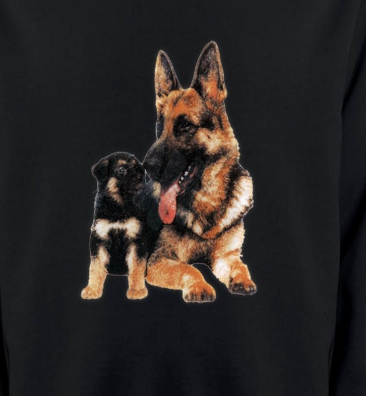 Berger Allemand et son chiot  (A)